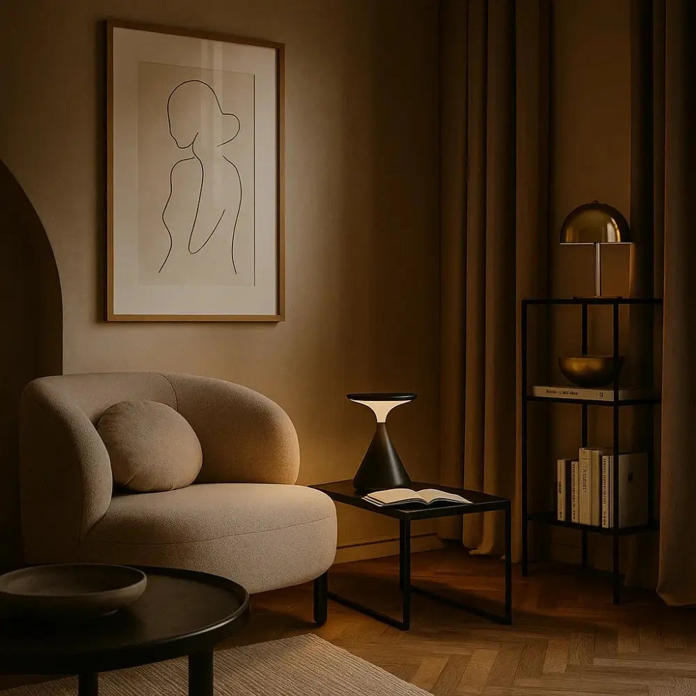 Lampe De Table Led Sans Fil - Sablier Lumière Nomade | Aerisya -  |   Delvanie