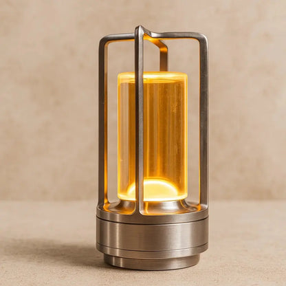 Lampe de Table Sans Fil - Lueur Nomade | Glowfree - Argent |   Delvanie