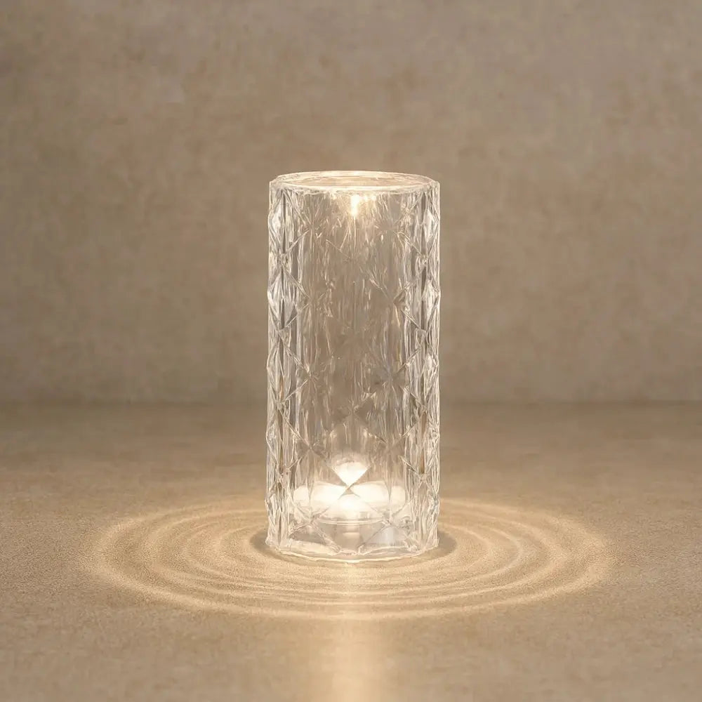 Lampe de Table en Cristal Rose Élégance Chic | Solvyn -  |   Delvanie