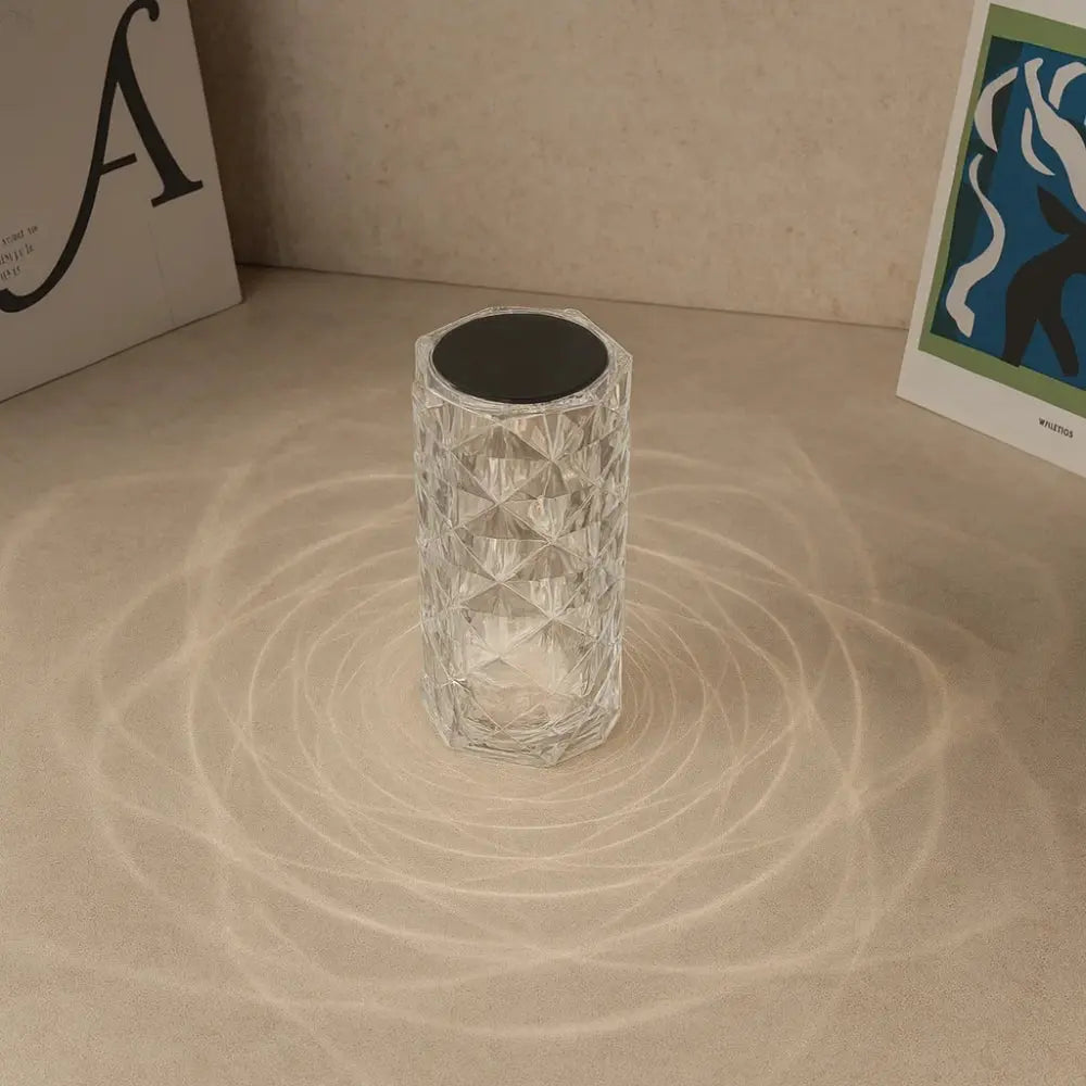 Lampe de Table en Cristal Rose Élégance Chic | Solvyn -  |   Delvanie