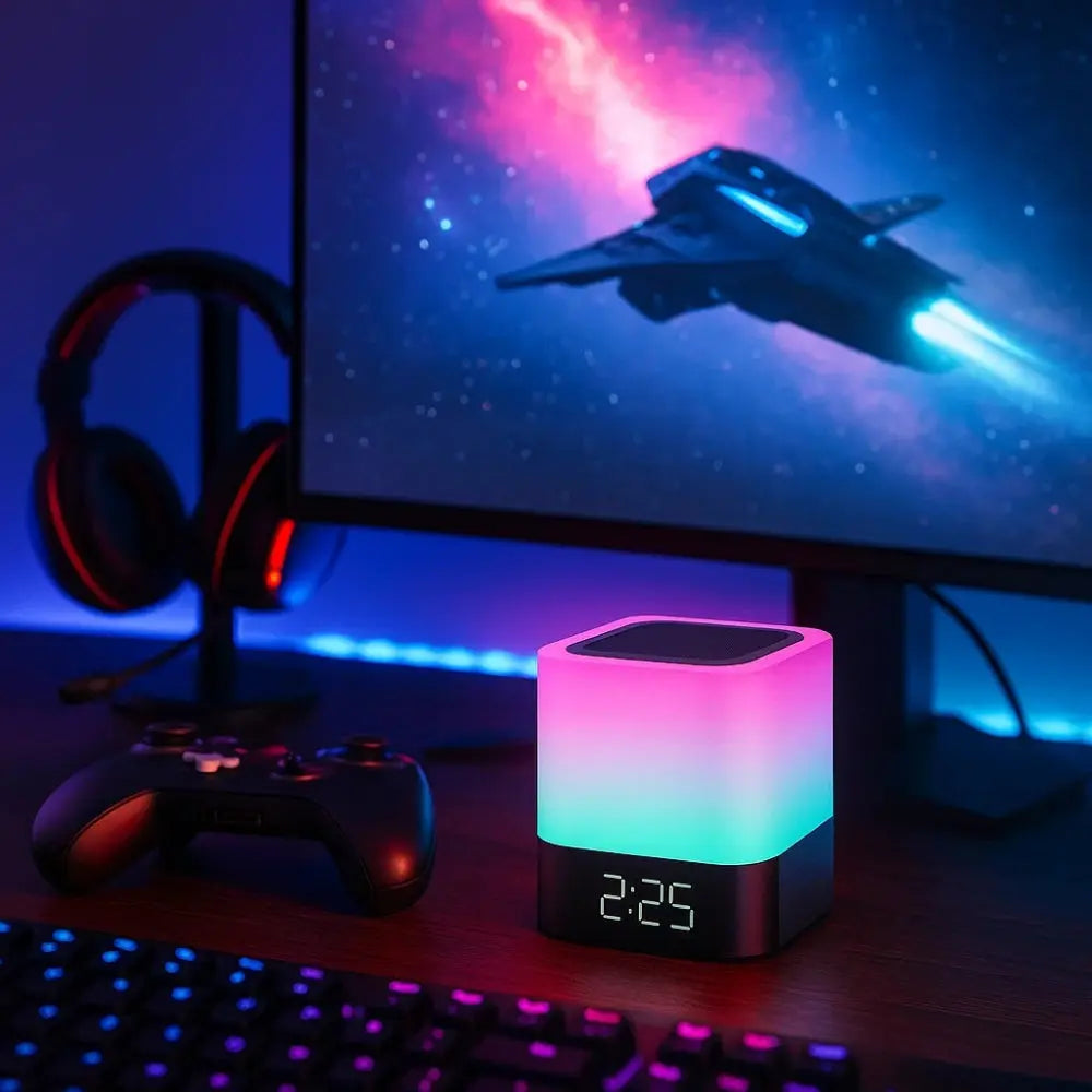 Lampe Enceinte Bluetooth <br> Lueur Musicale | Sonora | Delvanie