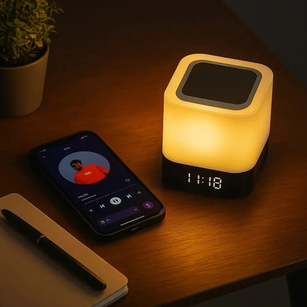Lampe Enceinte Bluetooth <br> Lueur Musicale | Sonora | Delvanie