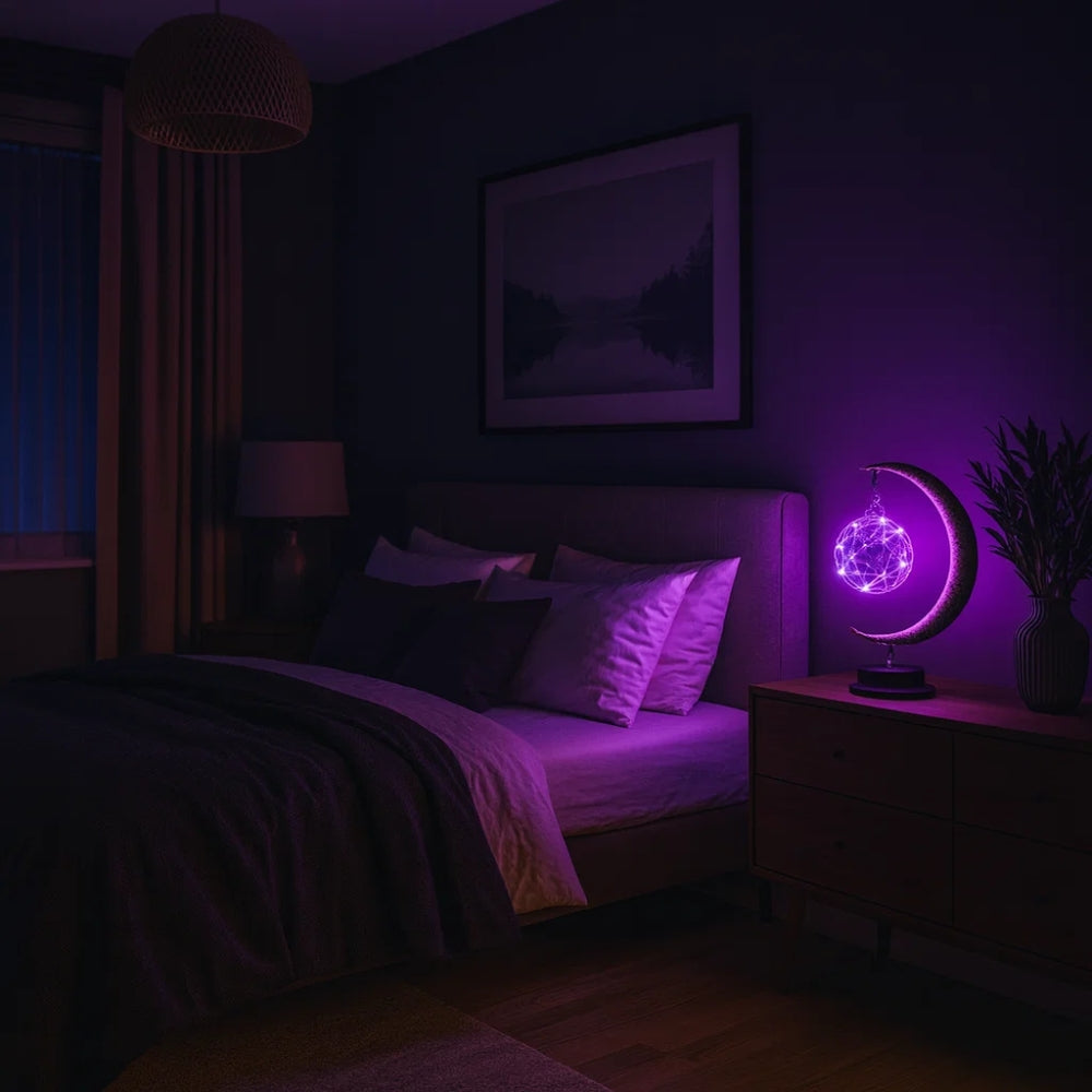 Lampes de Chevet - Lune de Verre Enchantée | Célyna -  |   Delvanie