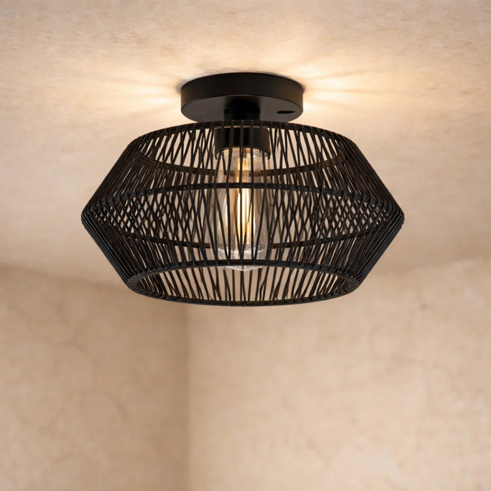 Led Plafonnier - Tissage Bohème Lumineux | Calenya -  |   Delvanie