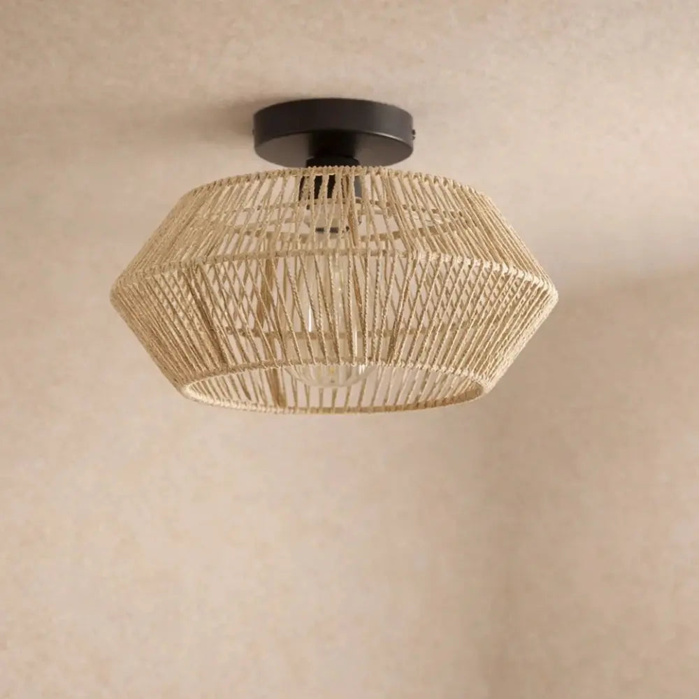 Led Plafonnier - Tissage Bohème Lumineux | Calenya -  |   Delvanie