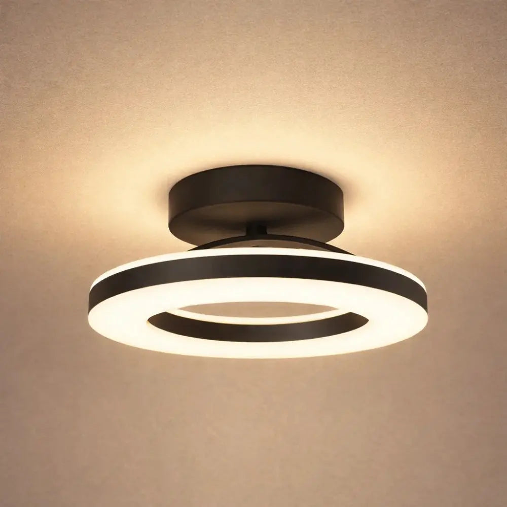 Lumière Plafond - Anneau Doré Flottant | Lyséa -  |   Delvanie