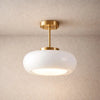 Luminaire Plafonnier - Globe Nordique Doré | Skandira -  |   Delvanie