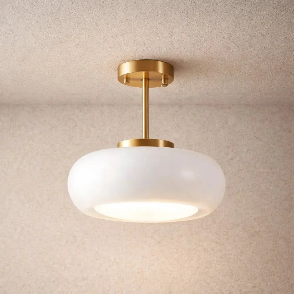 Luminaire Plafonnier - Globe Nordique Doré | Skandira -  |   Delvanie