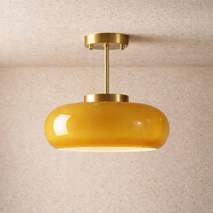 Luminaire Plafonnier - Globe Nordique Doré | Skandira -  |   Delvanie