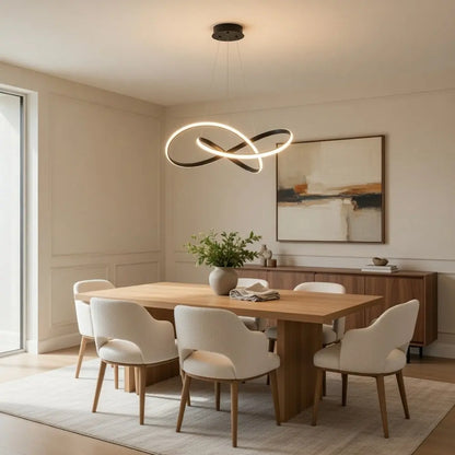Luminaire Salle à Manger - Ruban Sculptural | Elyse -  |   Delvanie