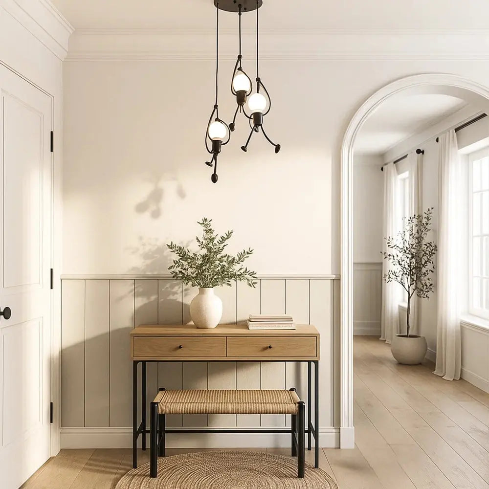 Luminaire Suspension Design <br> Bonhomme Suspendu | Ironman | Delvanie