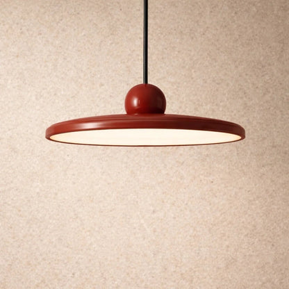 Luminaire Suspension Industriel - Disque Sculptural Laqué | Orbarys -  |   Delvanie