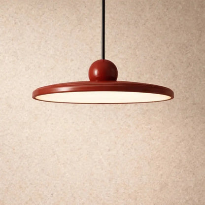 Luminaire Suspension Industriel - Disque Sculptural Laqué | Orbarys -  |   Delvanie