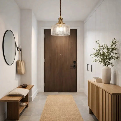 Luminaire Suspension Verre - Verre Cylindrique Vintage | Verrelia -  |   Delvanie