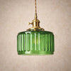 Luminaire Suspension Verre - Verre Cylindrique Vintage | Verrelia -  |   Delvanie
