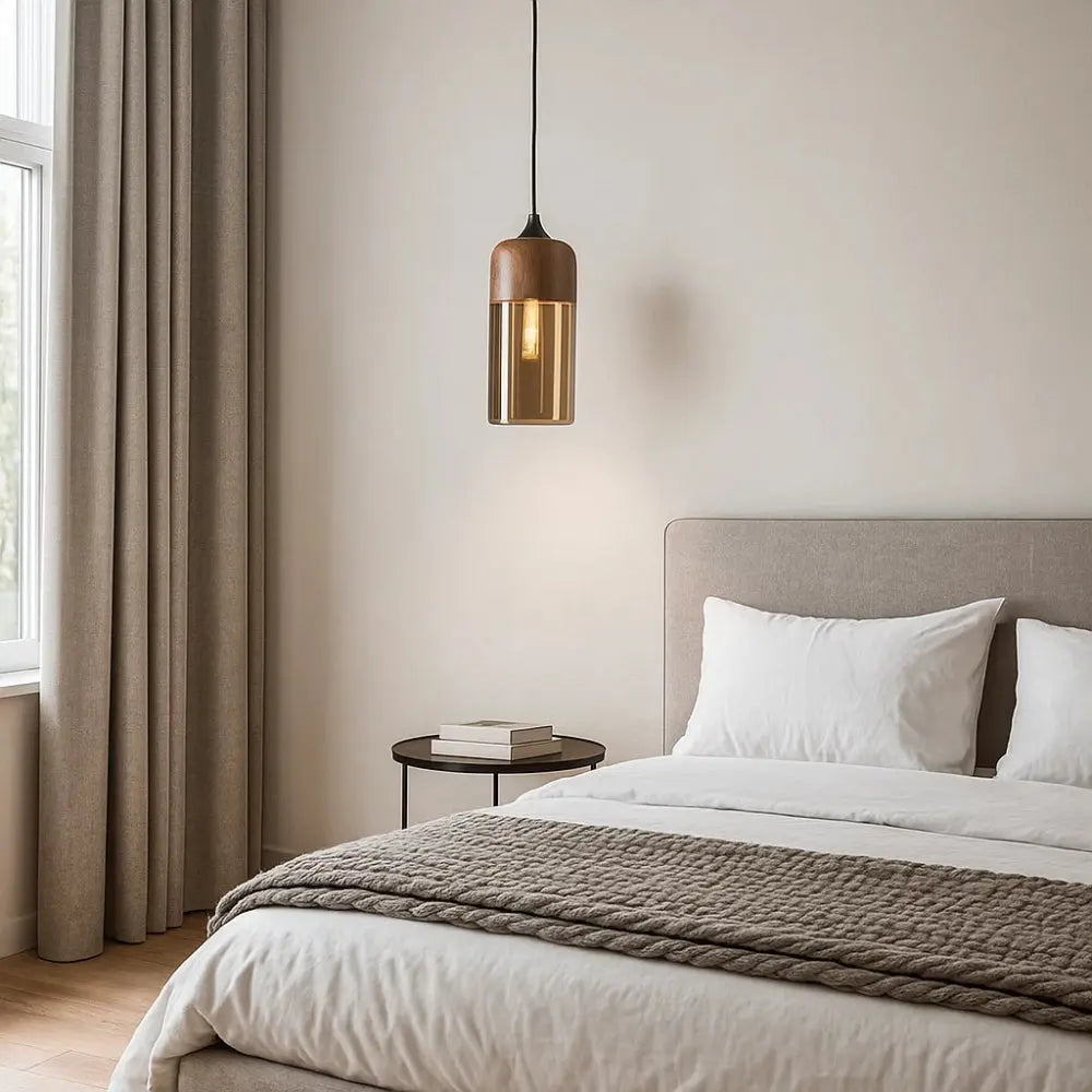 Luminaire en bois suspension - Aura Naturelle | Norwën -  |   Delvanie