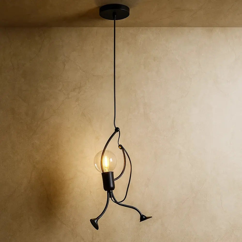 Luminaire Suspension Design <br> Bonhomme Suspendu | Ironman | Delvanie