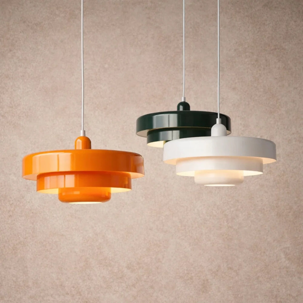 Luminaires Suspension - Couches Métal Vintage | Elvoria -  |   Delvanie