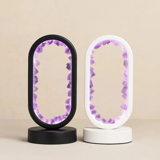 Lampe Cristal <br> Sérénité Améthyste | Auralight | Delvanie