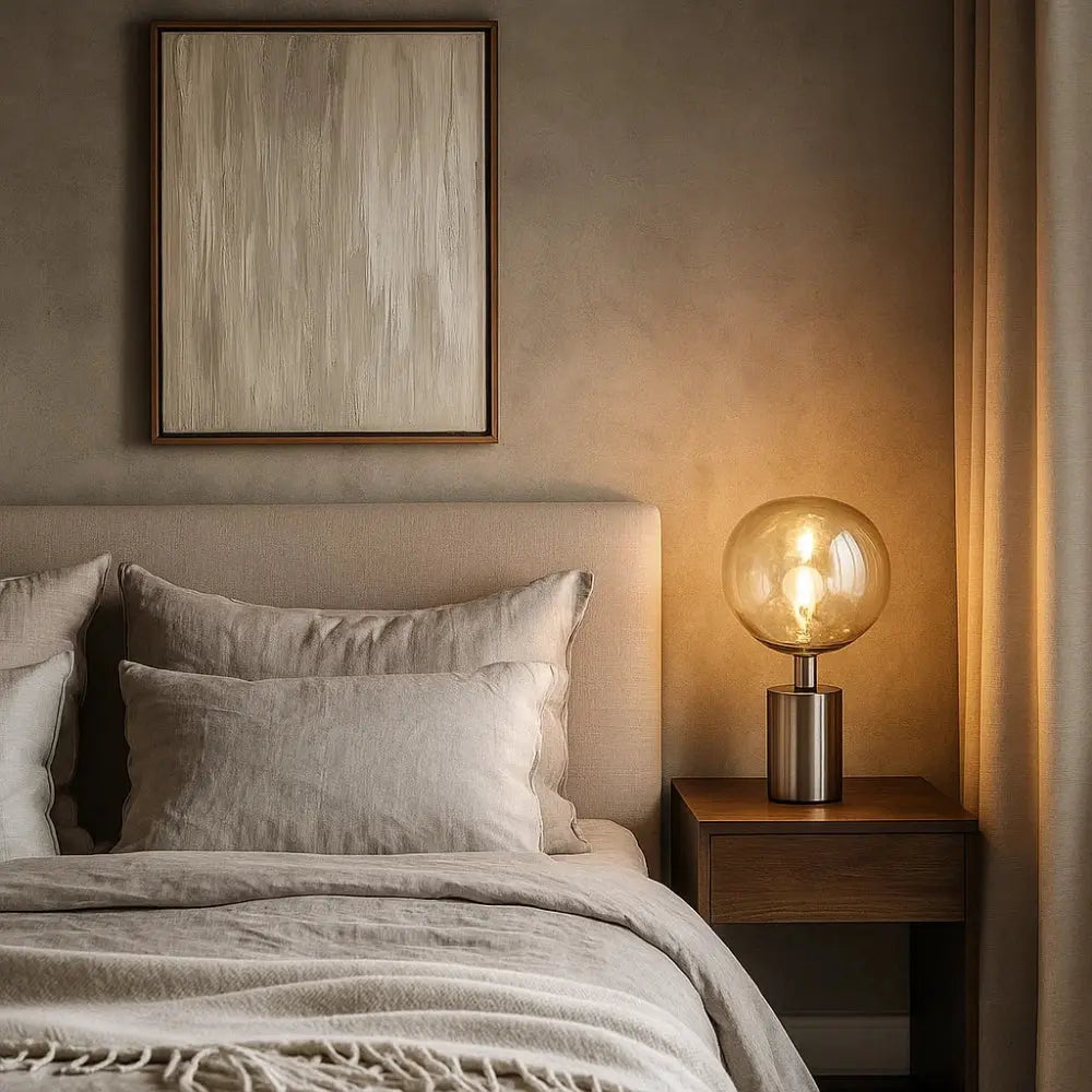 Lampe de Table Sans Fil <br> Lueur Spatiale | Orionis | Delvanie