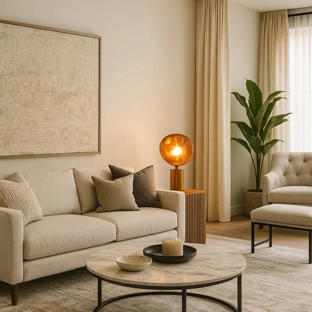 Lampe de Table Sans Fil <br> Lueur Spatiale | Orionis | Delvanie