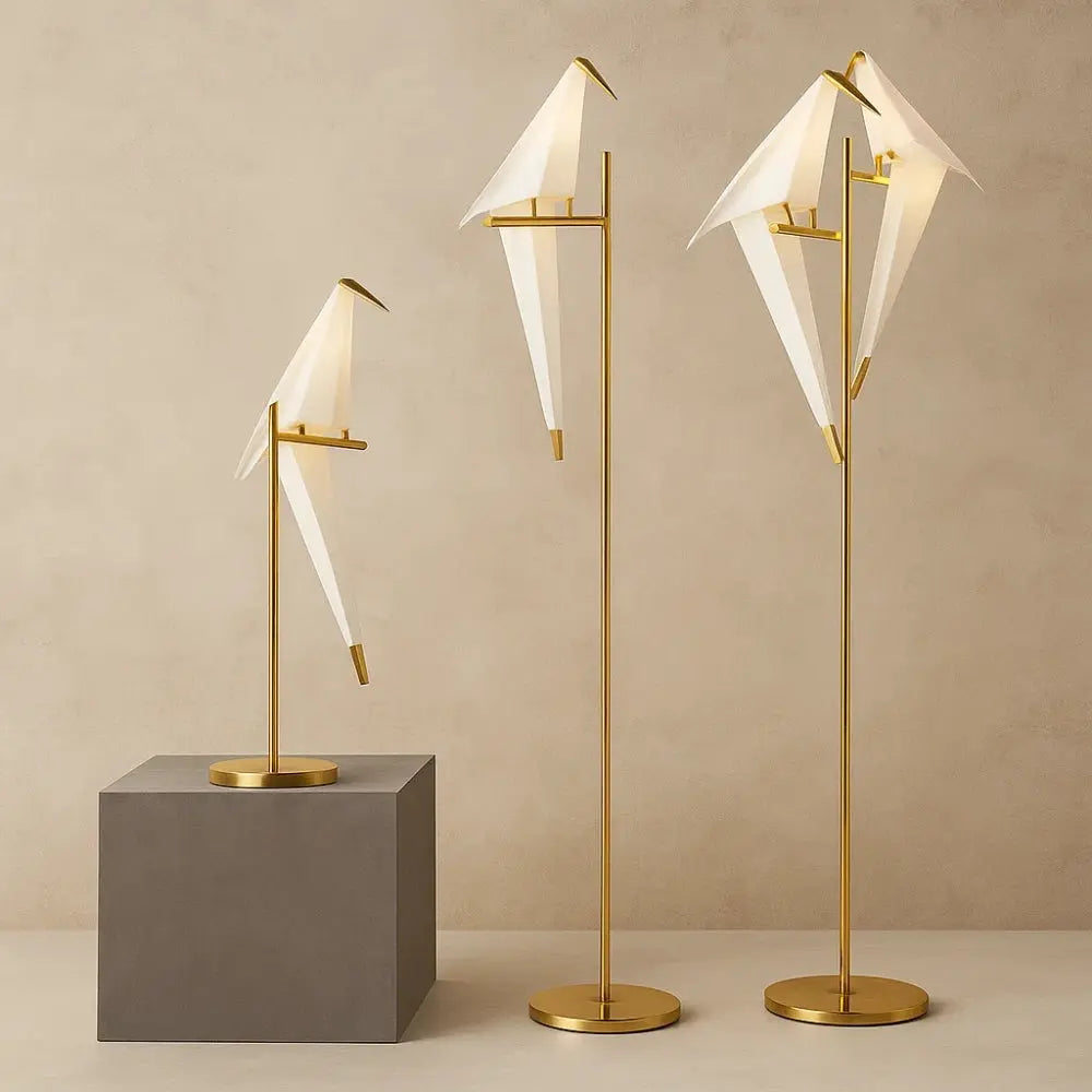 Lampe Design <br> La lumière perchée | Origami | Delvanie