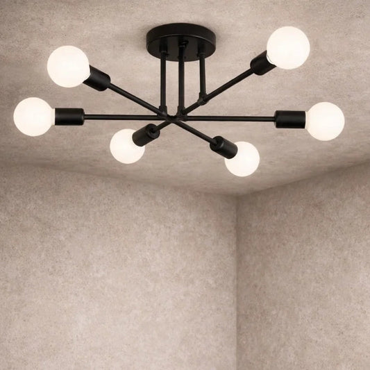 Plafonnier Led Moderne - Cercle Métal Contemporain | Lumaeris -  |   Delvanie