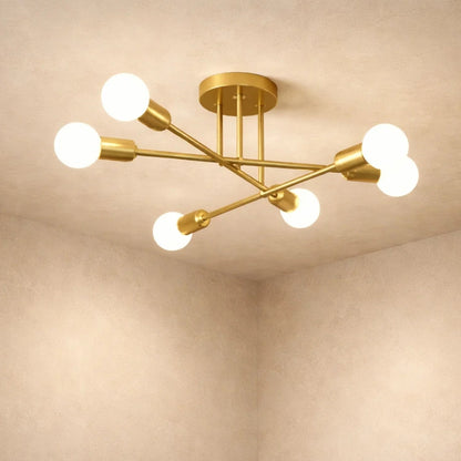 Plafonnier Led Moderne - Cercle Métal Contemporain | Lumaeris -  |   Delvanie