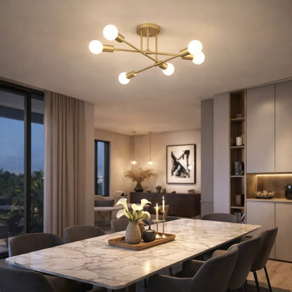 Plafonnier Led Moderne - Cercle Métal Contemporain | Lumaeris -  |   Delvanie