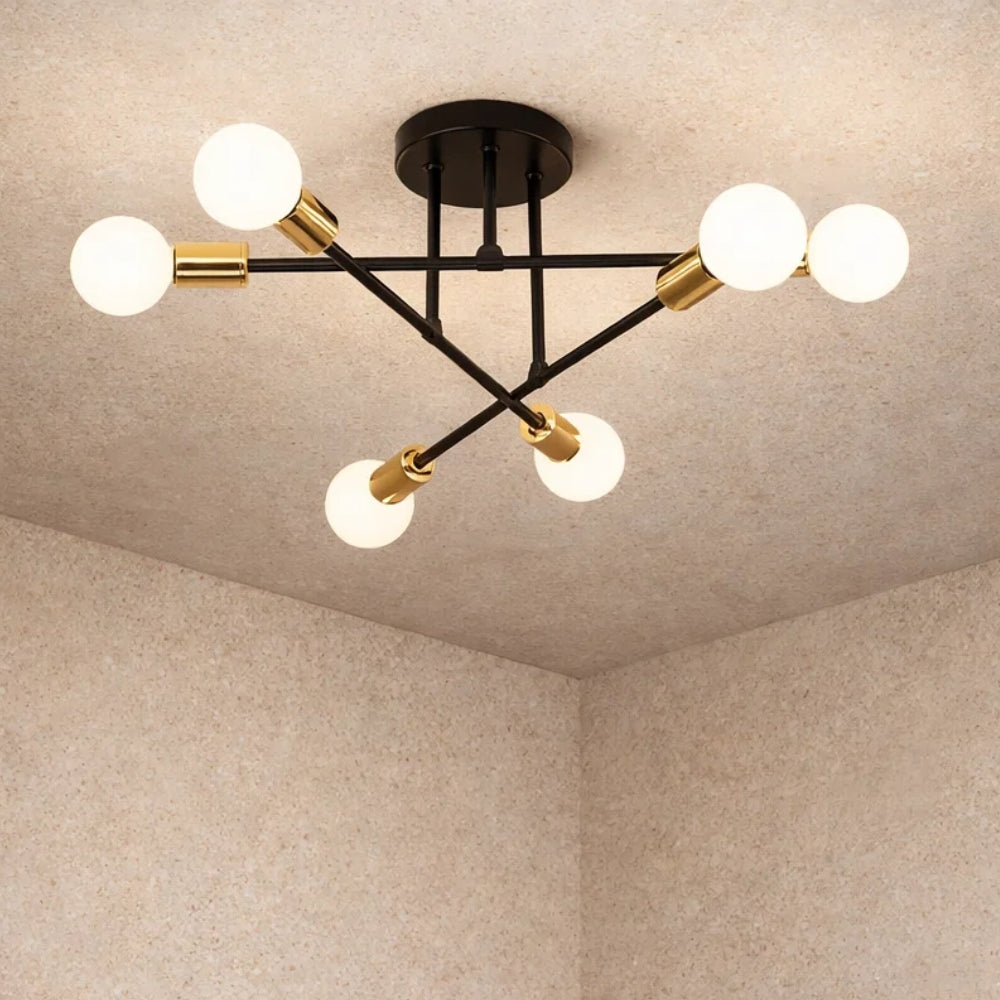 Plafonnier Led Moderne - Cercle Métal Contemporain | Lumaeris -  |   Delvanie