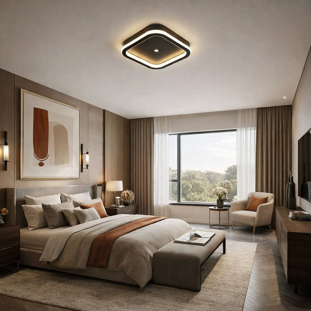 Plafonnier Leds - Halo Sensoriel Moderne | Lumivra -  |   Delvanie