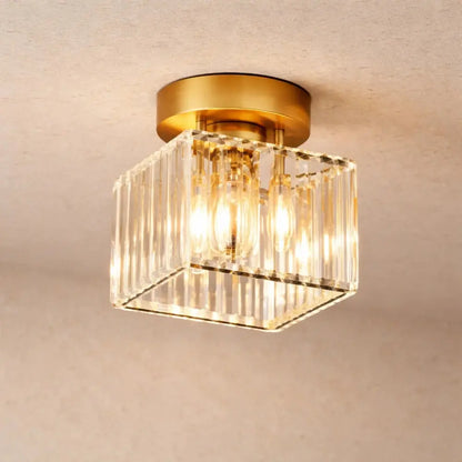 Plafonnier en Verre - Éclat Cristal Noir | Lyressa -  |   Delvanie