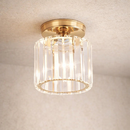 Plafonnier en Verre - Éclat Cristal Noir | Lyressa -  |   Delvanie