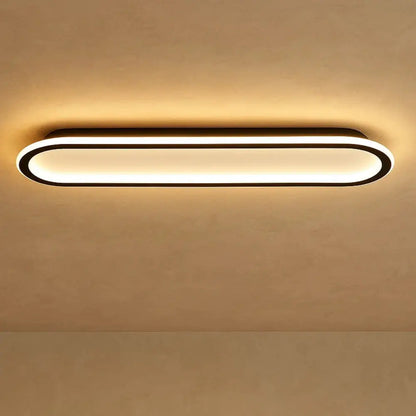 Plafonnier À Led - Ligne Lumineuse Contemporaine | Lynéor - 60cm / Lumière froide |   Delvanie
