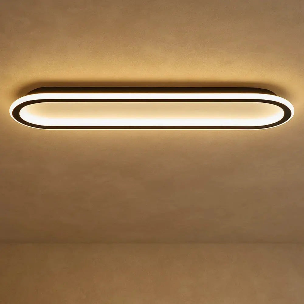 Plafonnier À Led - Ligne Lumineuse Contemporaine | Lynéor - 80cm / Lumière froide |   Delvanie