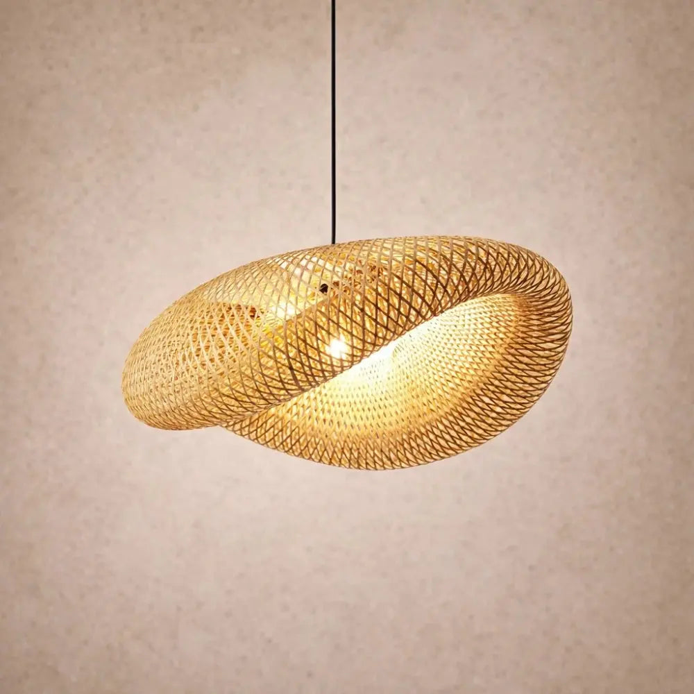 Suspension Luminaire Bambou - Halo Bambou Tressé | Nayori -  |   Delvanie