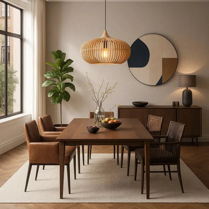 Suspension Luminaire Bois - Charme Zen | Japandi -  |   Delvanie