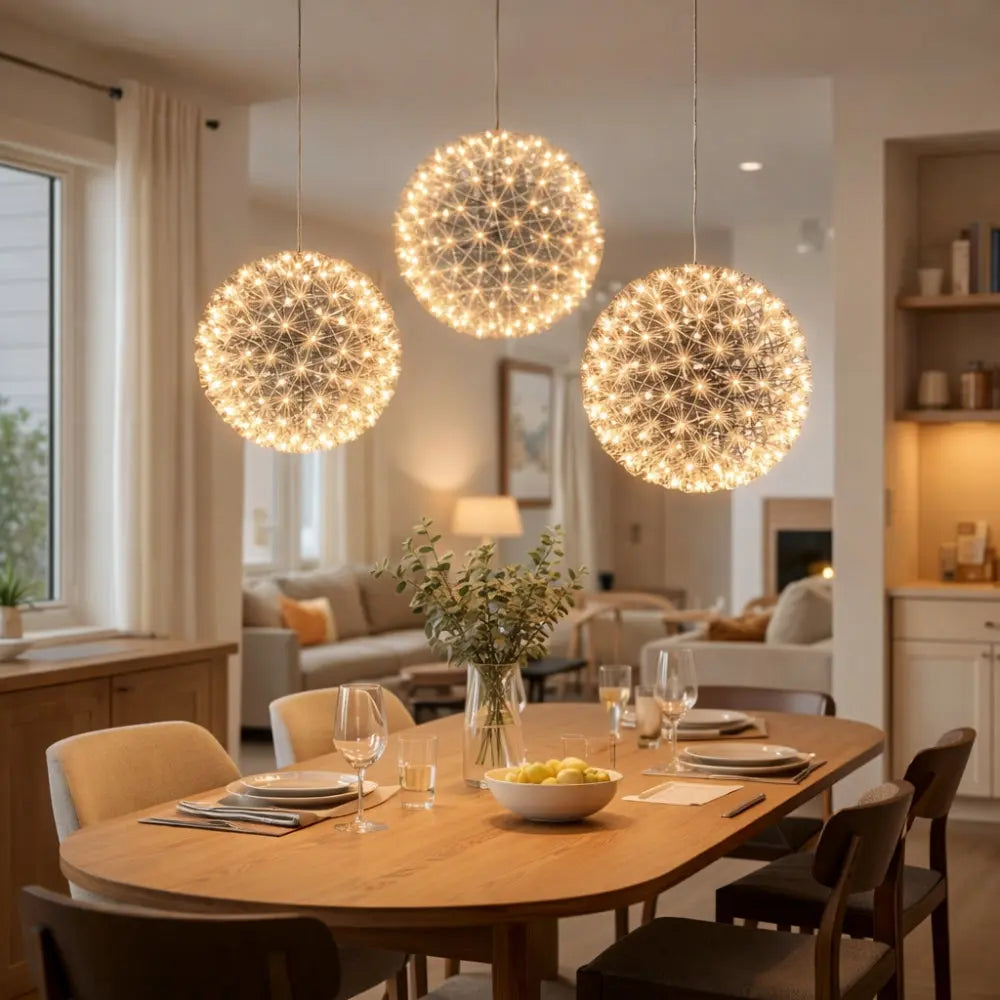 Suspension Luminaire Design - Boule Feu d’Artifice | Stellora -  |   Delvanie