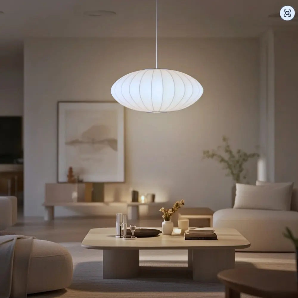 Suspension Luminaire Design - Voile De Soie Japandi | Solyori -  |   Delvanie