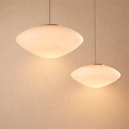 Suspension Luminaire Led - Galet Opalin Flottant | Opalyn -  |   Delvanie