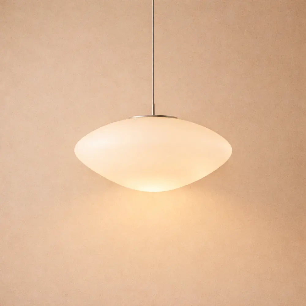 Suspension Luminaire Led - Galet Opalin Flottant | Opalyn -  |   Delvanie
