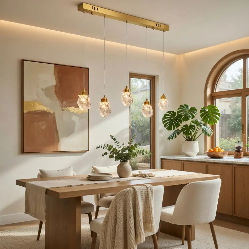 Suspension Luminaire Verre - Cristal Suspendu Précieux | Kaelune -  Suspension luminaire Delvanie