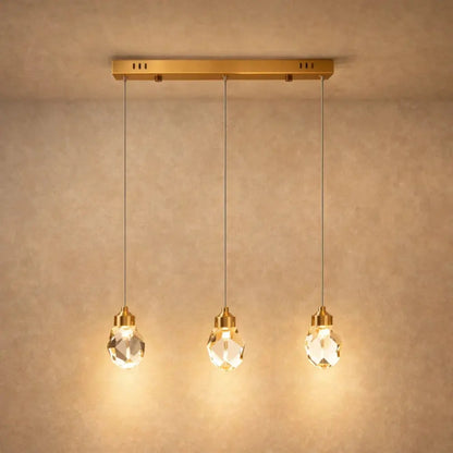 Suspension Luminaire Verre - Cristal Suspendu Précieux | Kaelune -  Suspension luminaire Delvanie