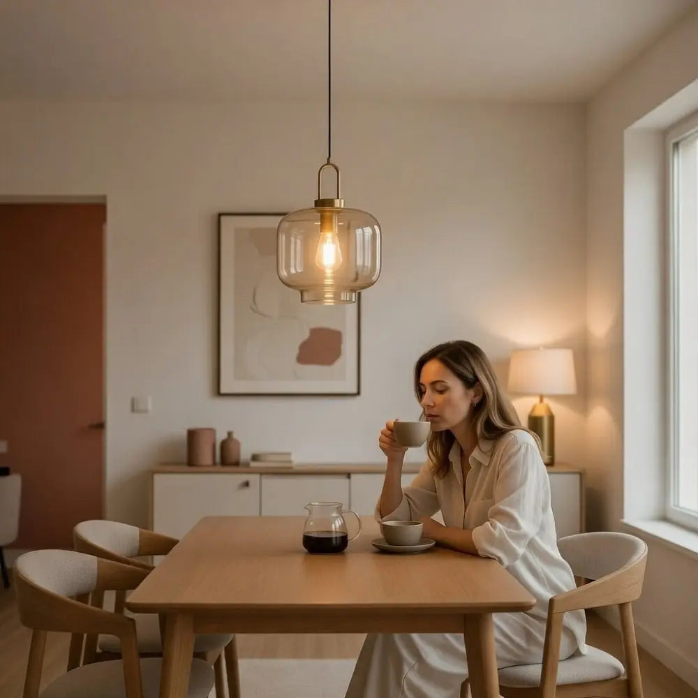 Suspension Luminaire Verre - Équilibre Moderne | Célia -  |   Delvanie