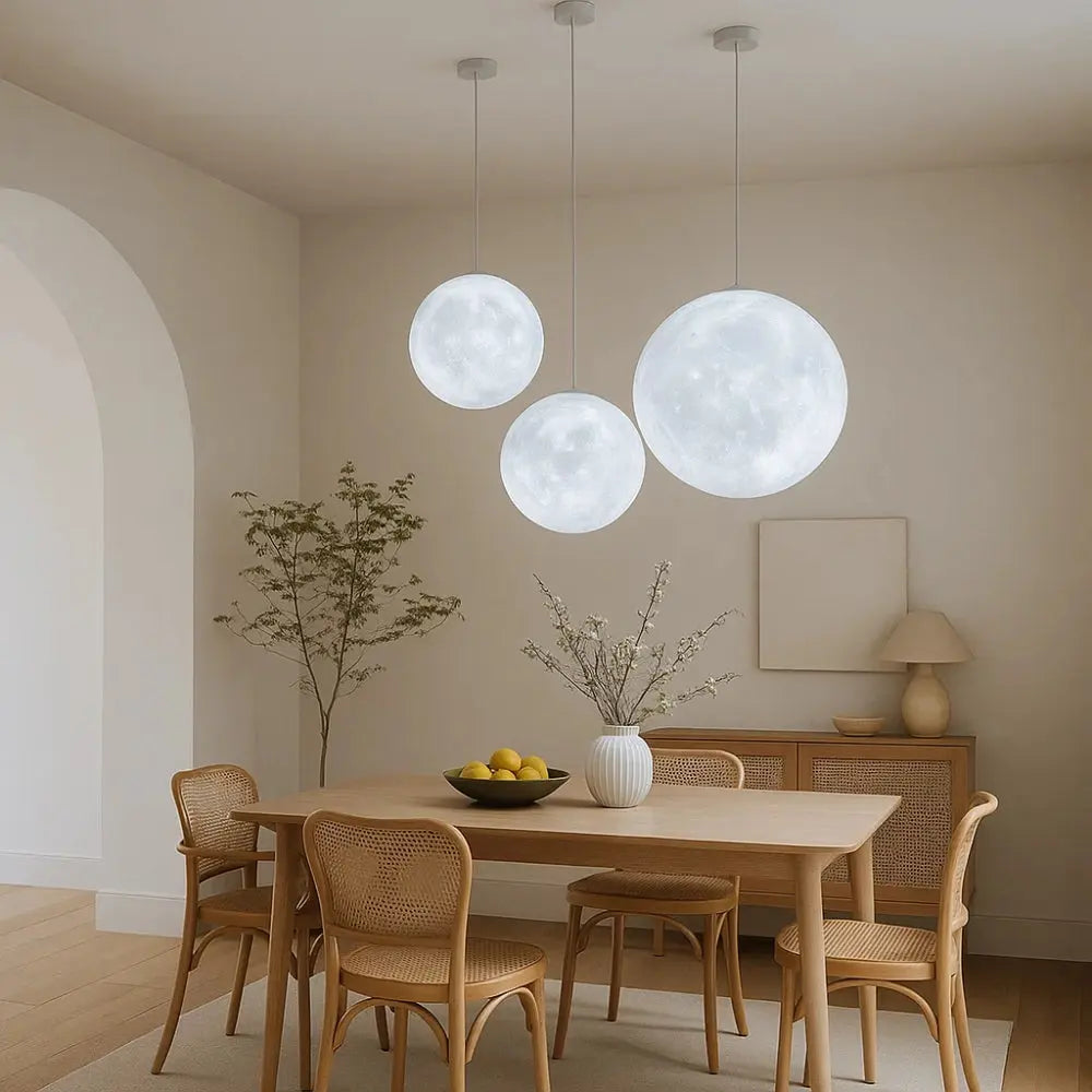 Suspension Luminaire Boule <br> Pleine Lune | Celestia | Delvanie