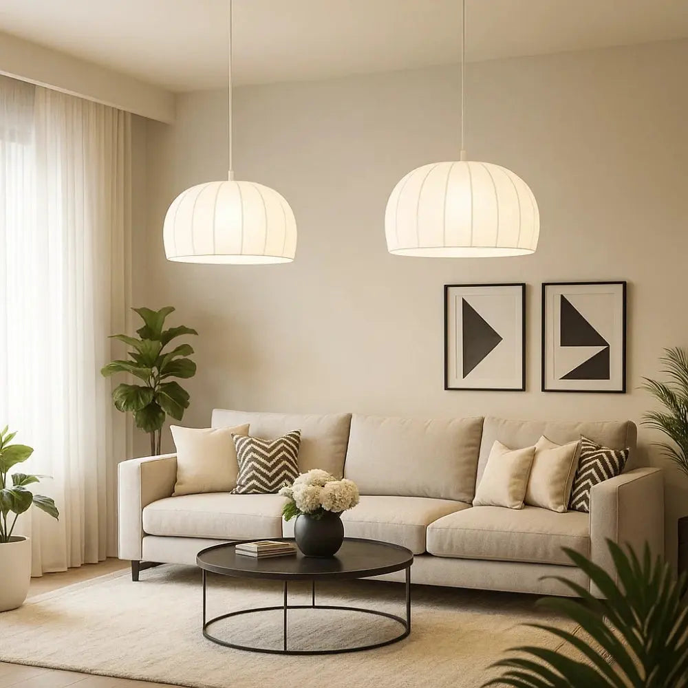 Luminaire Suspension Blanc - Tressage Bohème Lumineux | Albéora -  |   Delvanie