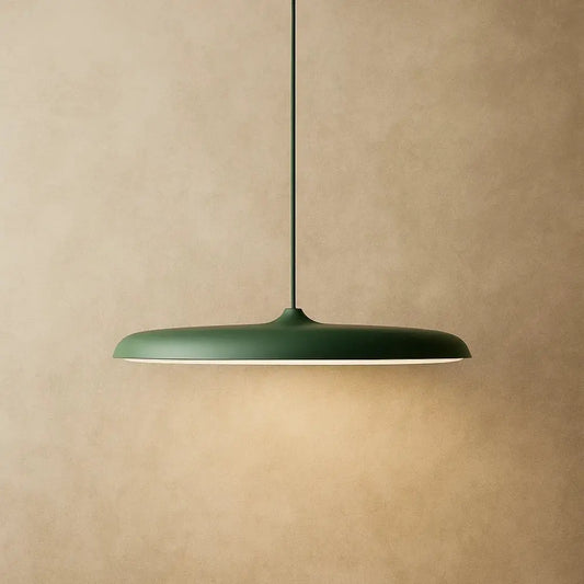 Luminaire Suspension Industriel - Coupole Métal Vintage | Industréa - Vert / Télécommande Changeable / 40cm (36W) |   Delvanie
