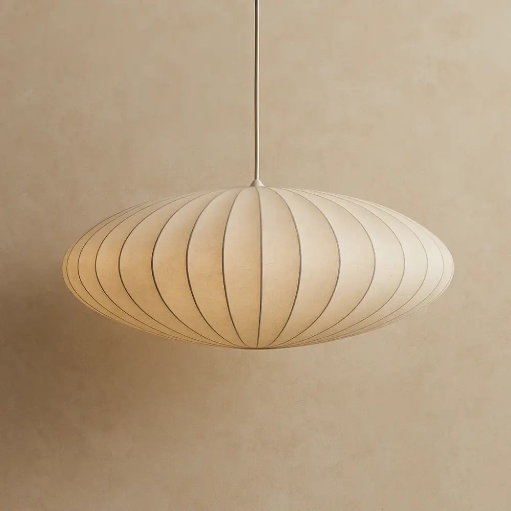 Suspension Luminaire Design - Voile De Soie Japandi | Solyori - 50cm |   Delvanie