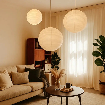 Suspension Luminaire Boule - Design Japandi | Kairo -  |   Delvanie