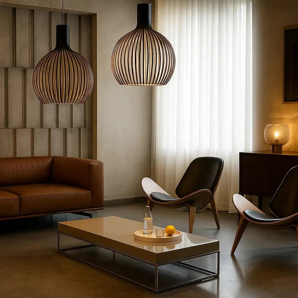 Suspension Bois <br> Charme Minimaliste | Forestia | Delvanie